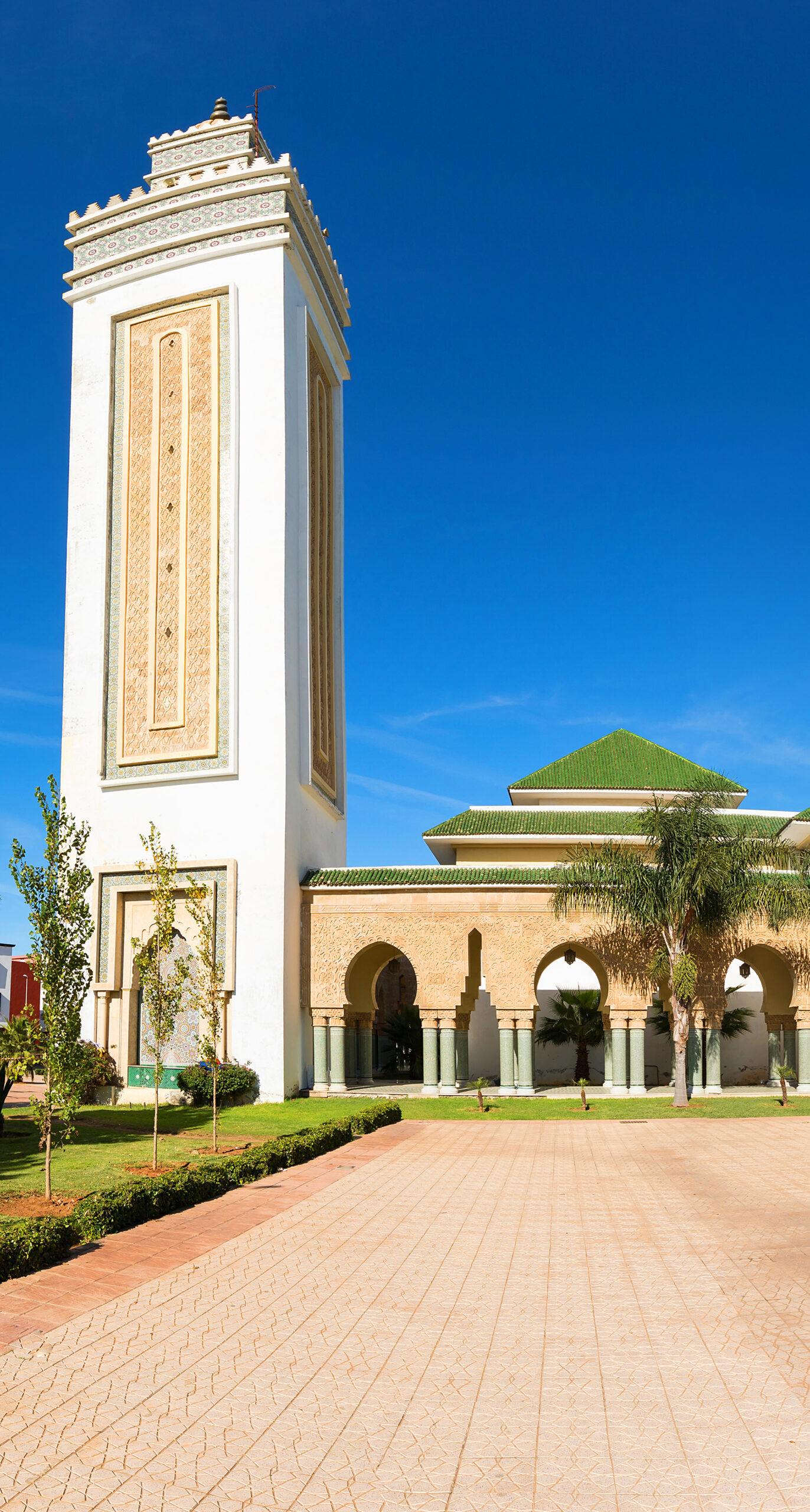 Traditional and typical moroccan architectural details. Mosque i